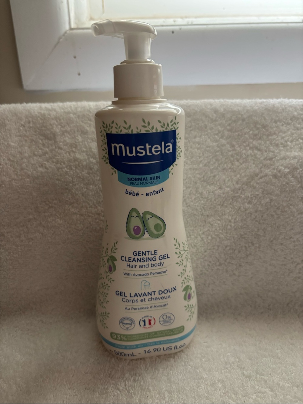 New mustela normal skin gentle cleansing gel hair and body for baby